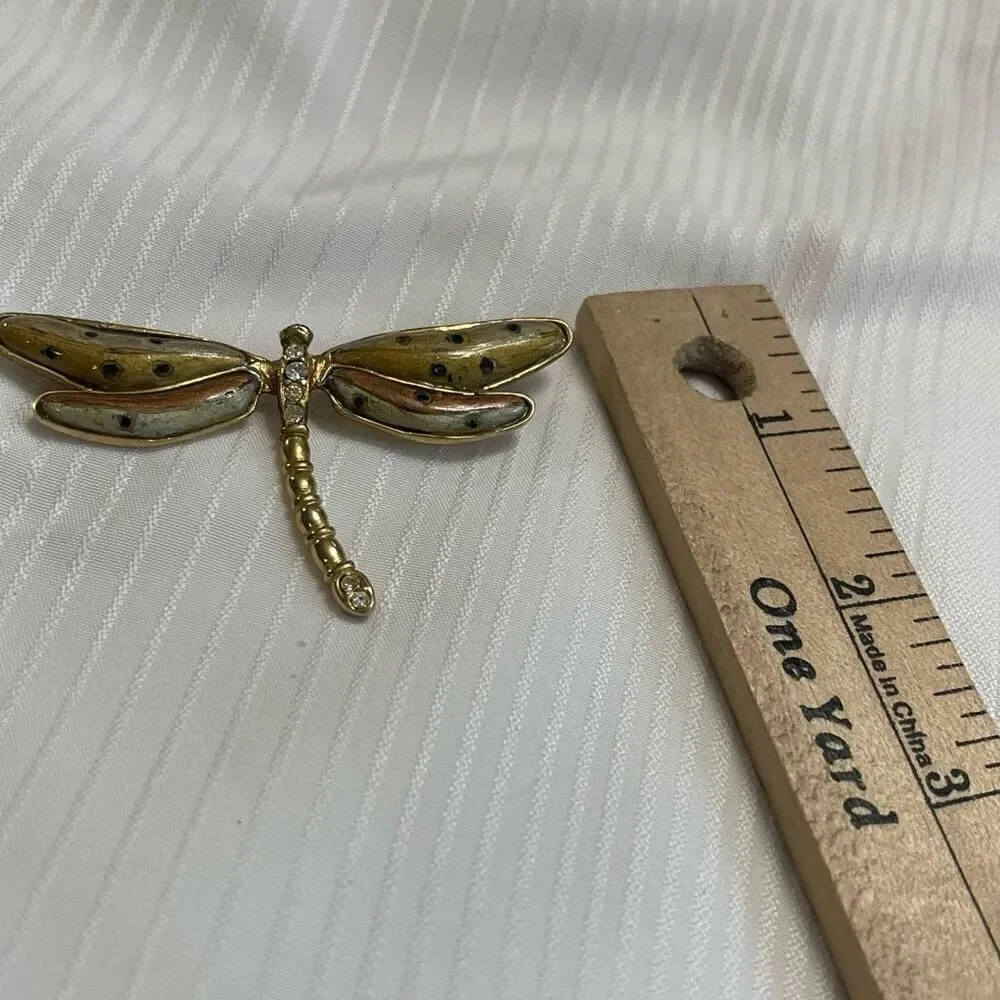 SJ ST. JOHN Dragonfly Brooch